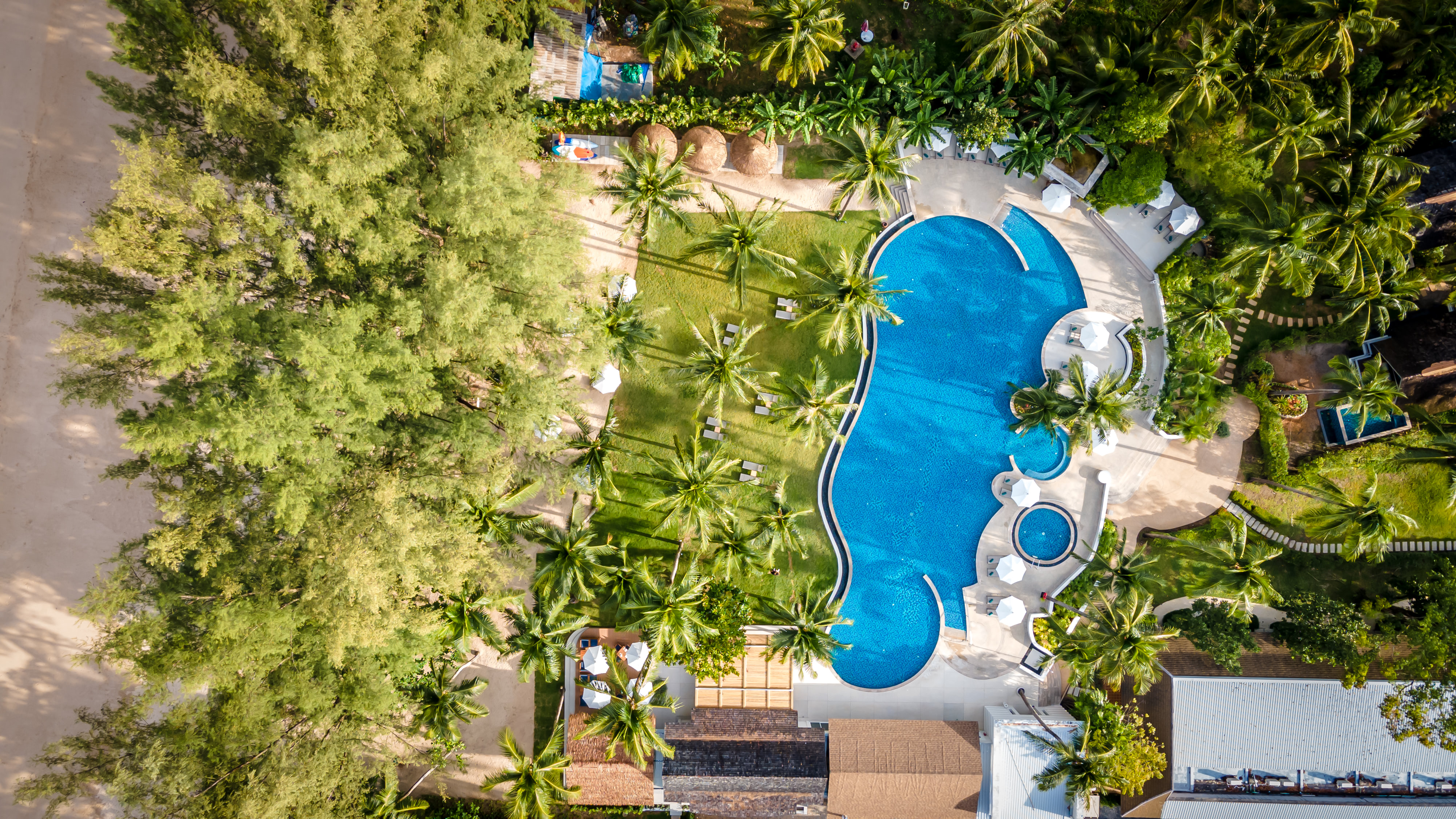 Aerial view of OUTRIGGER Khao Lak Beach Resort