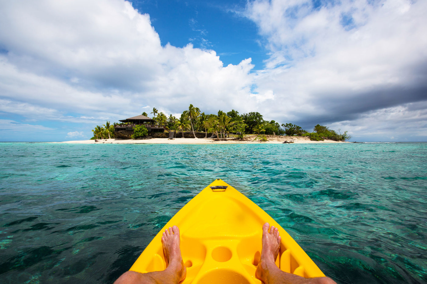 Castaway Island Fiji kayak