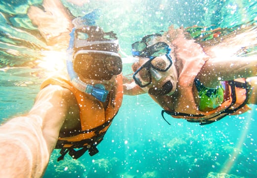 Snorkeling at Castaway Island, Fiji