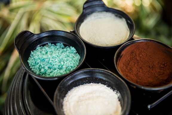 Salt treatment at the spa